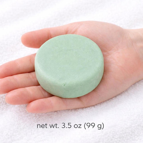 Green tea solid shampoo bar